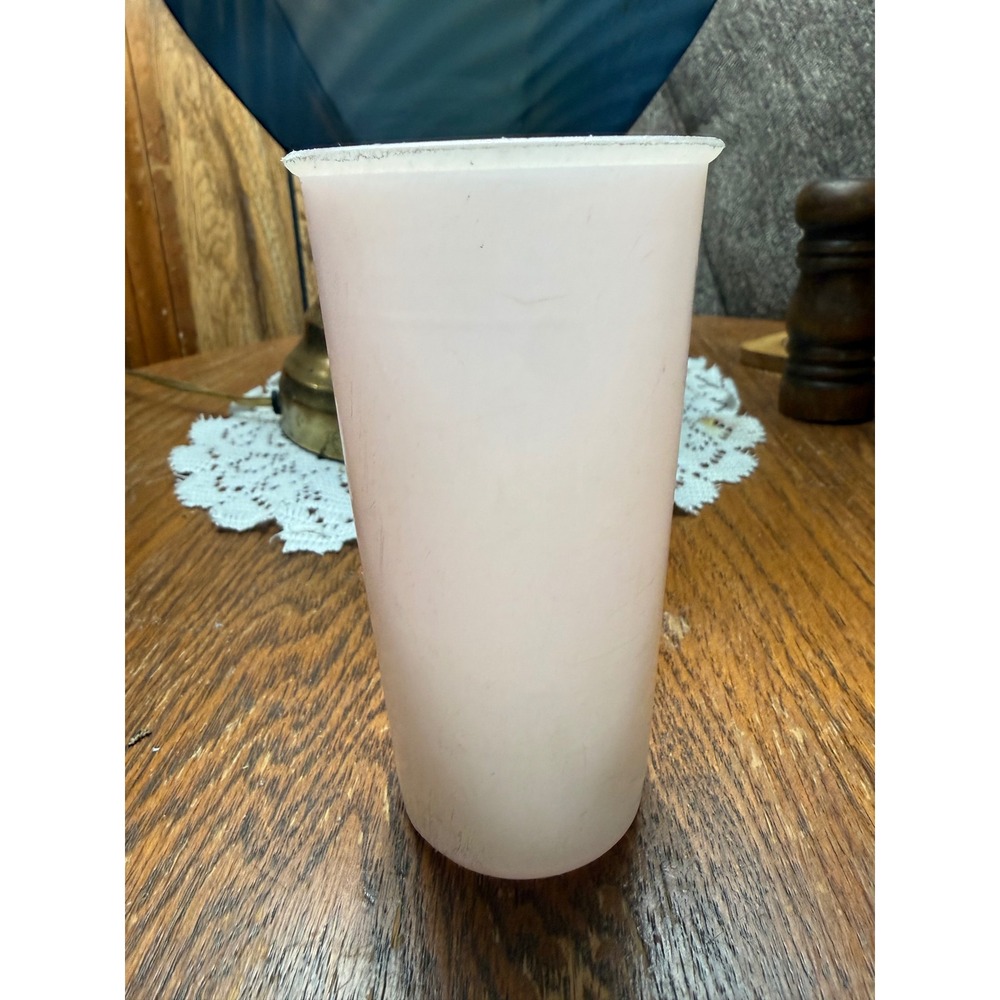 Vintage Tupperware Frosted White Translucent Tumbler Cup 117-25 Made in USA - Picture 2 of 4